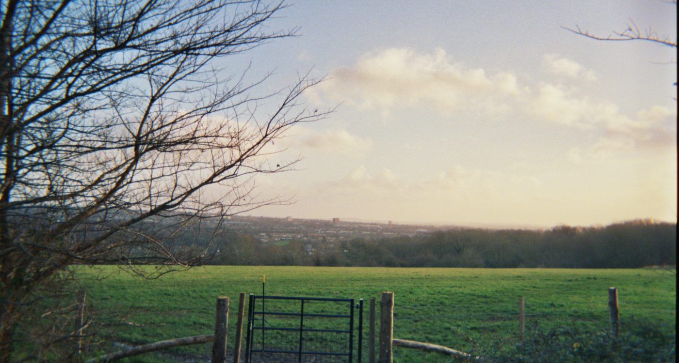 Hersi's photograph (for the 21st Century Kids) of a field with a view overlooking Bristol.