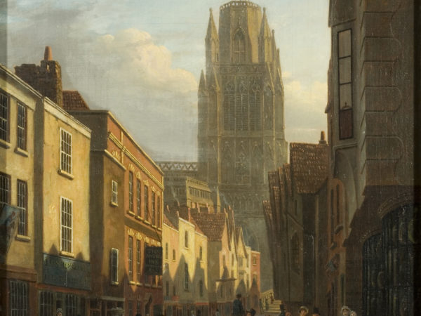 Painting of Redcliffe Street, Bristol, about 1821, By James Johnson, K2828