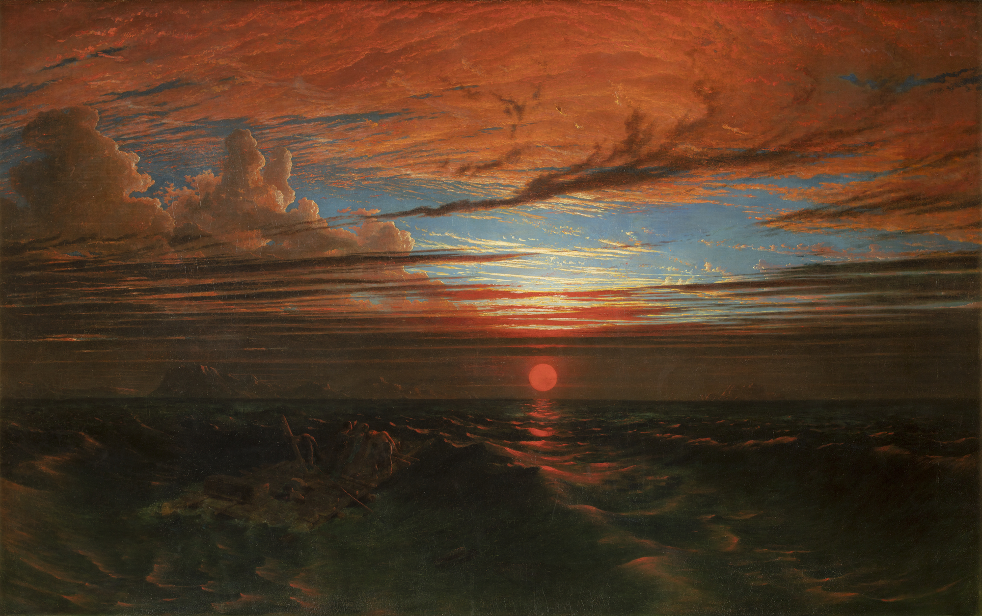 sunset at sea painting by francis danby