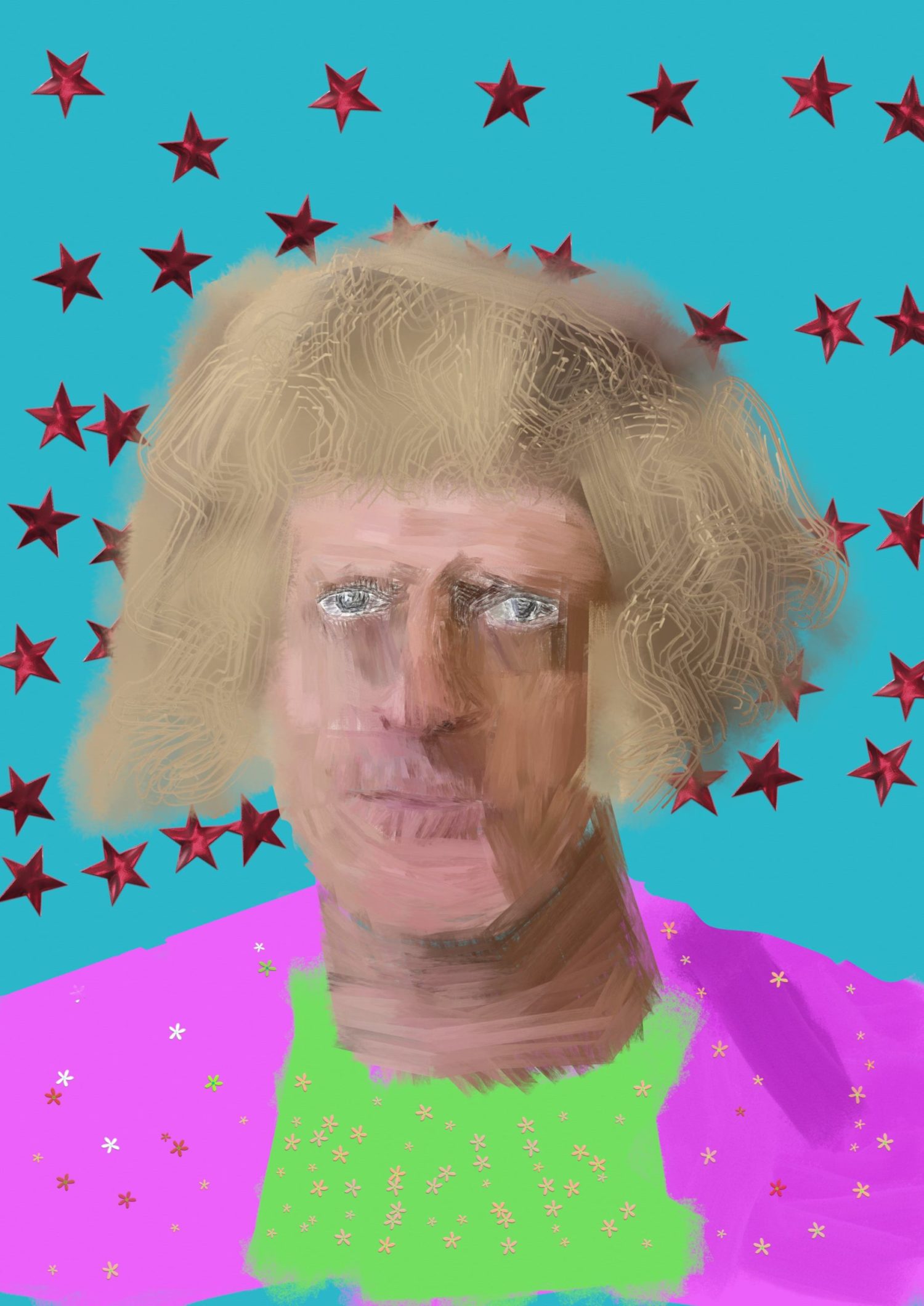 Portrait of Grayson Perry by Becky Tyler