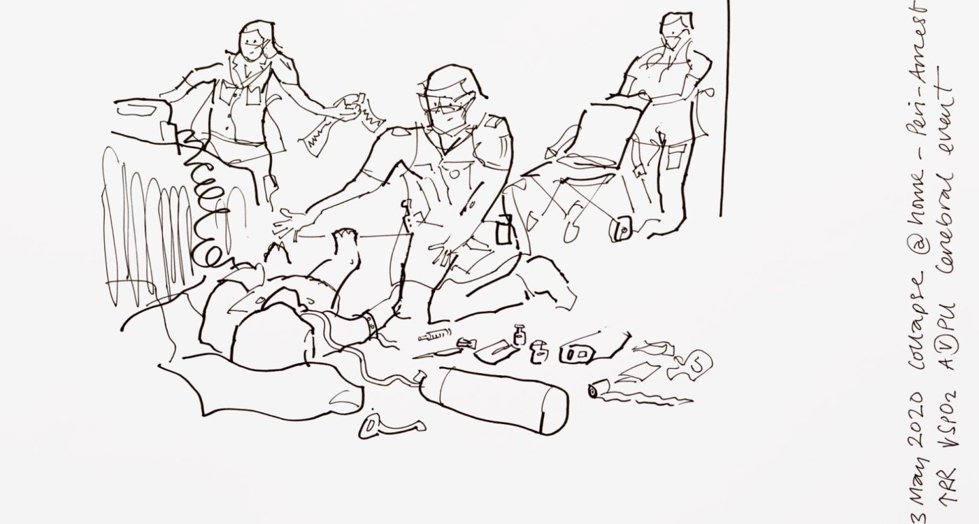 drawing of paramedics