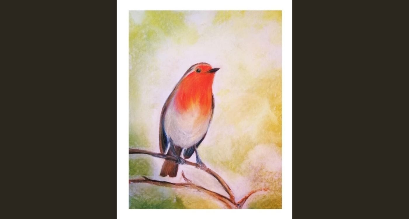 painting of a robin