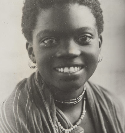 Balck and white photo, a portrait of a woman, c. 1940