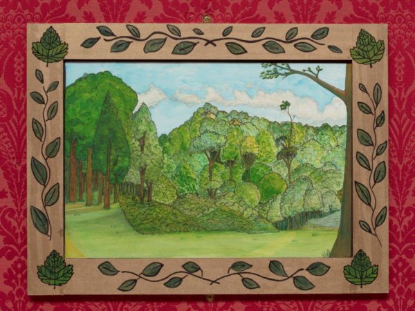Painting of woodland scene