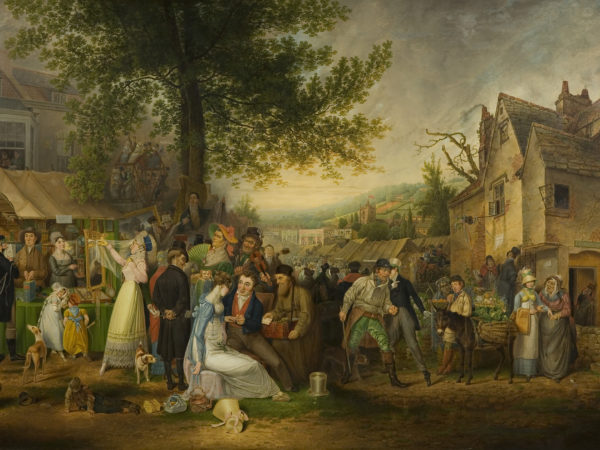 Painting of Bristol street scene