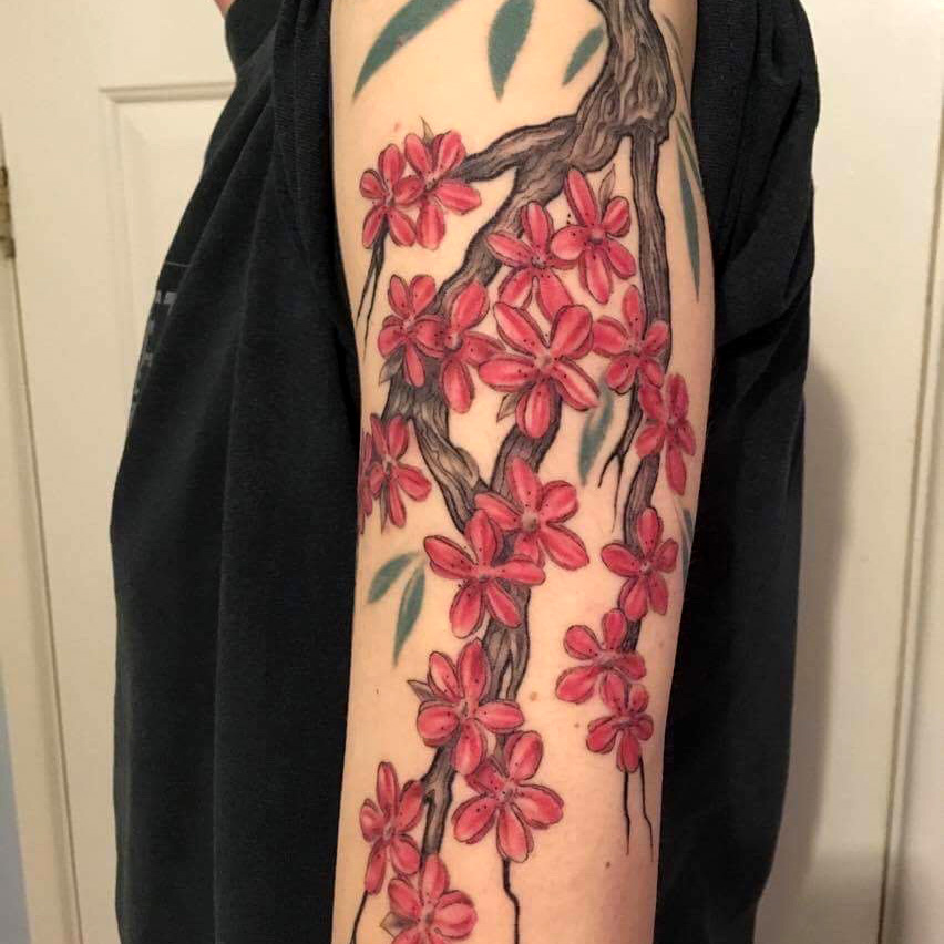 Cherry tree tattoo